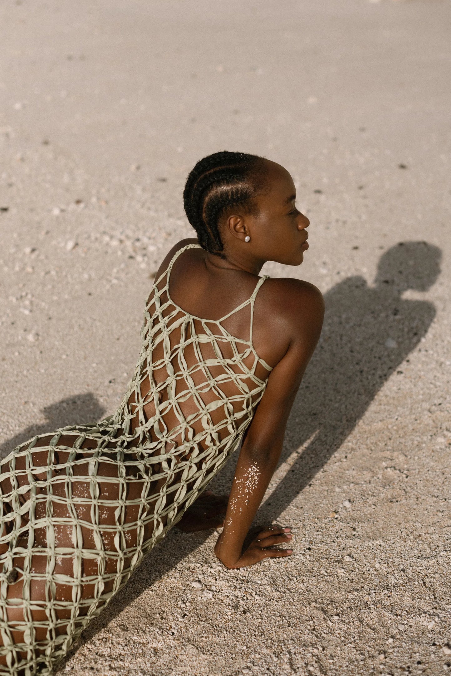 AHANA MACRAME MAXI DRESS