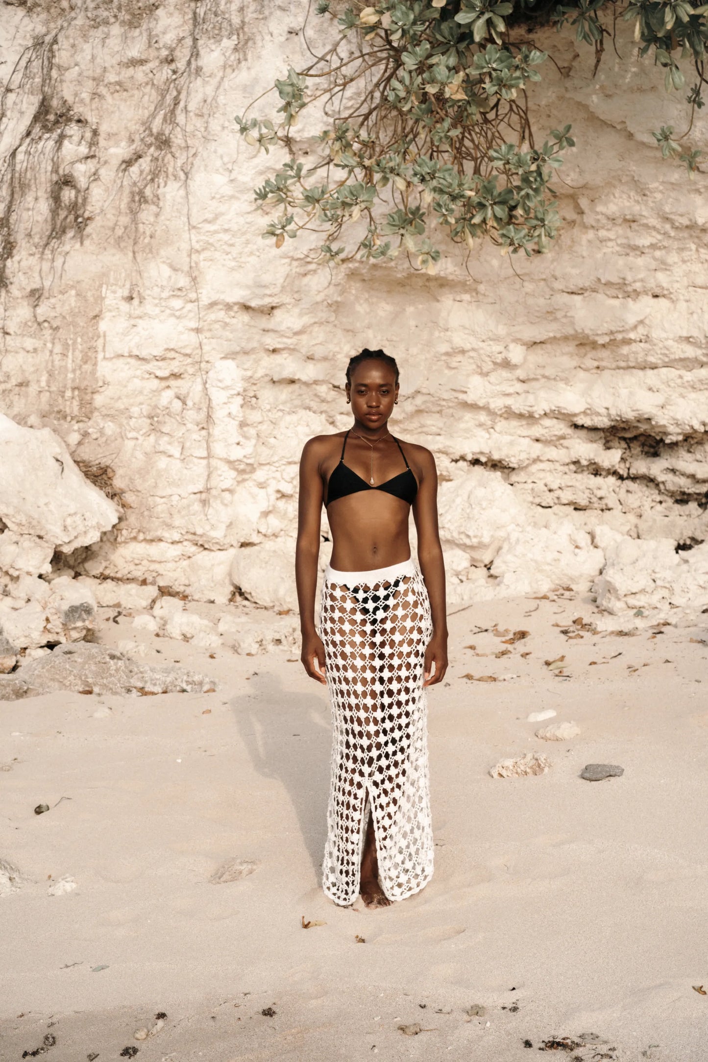 DAISY CROCHET MAXI SKIRT