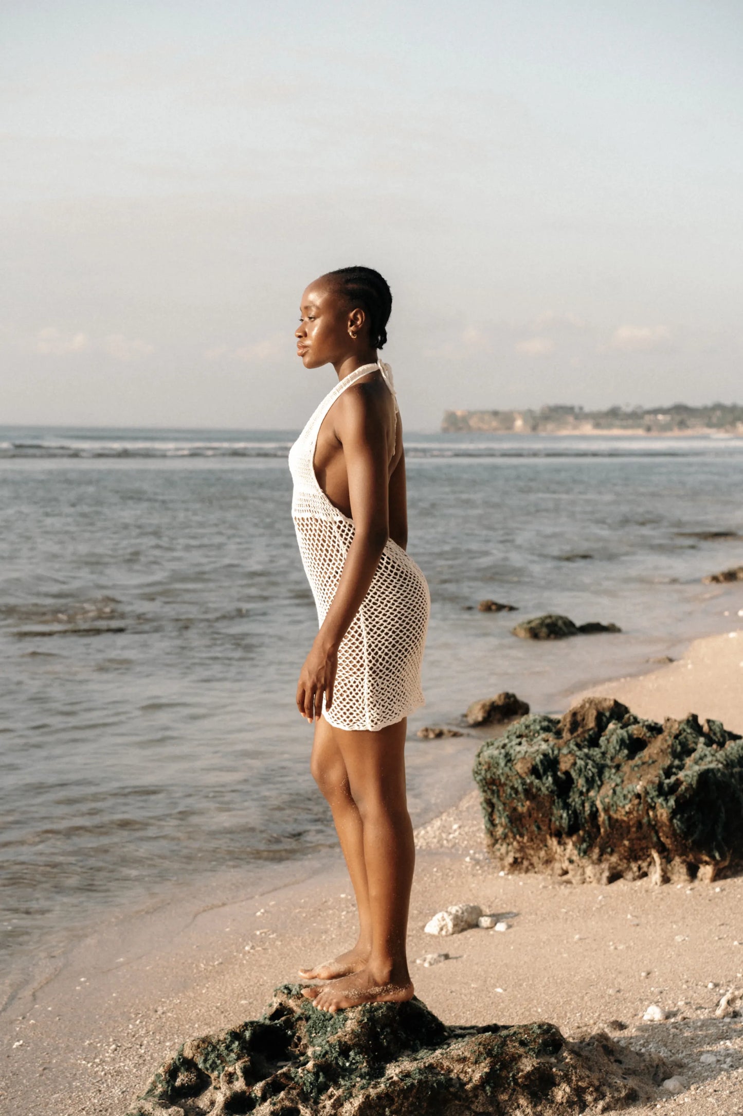 PALLAVI CROCHET MINI DRESS