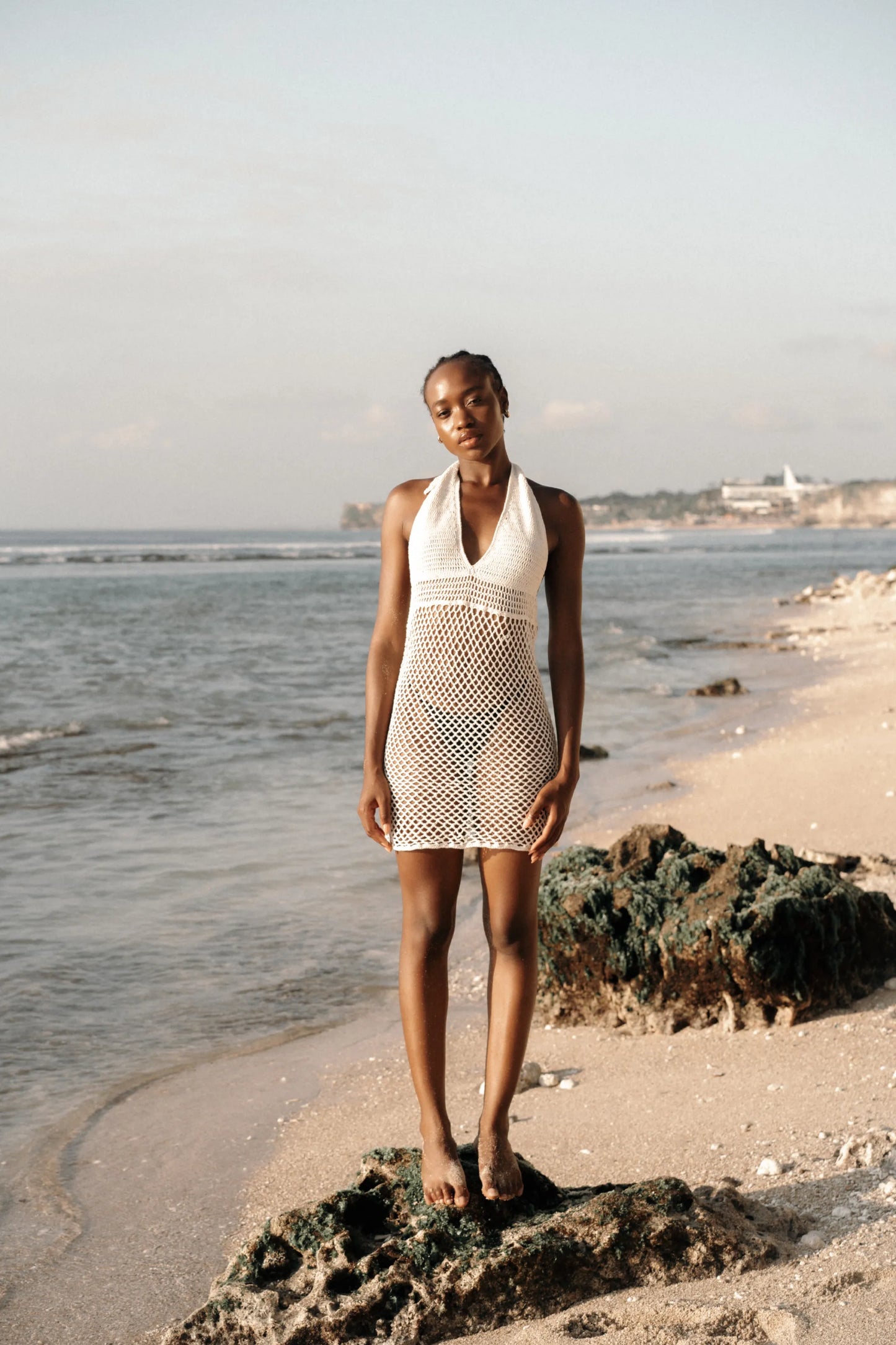PALLAVI CROCHET MINI DRESS