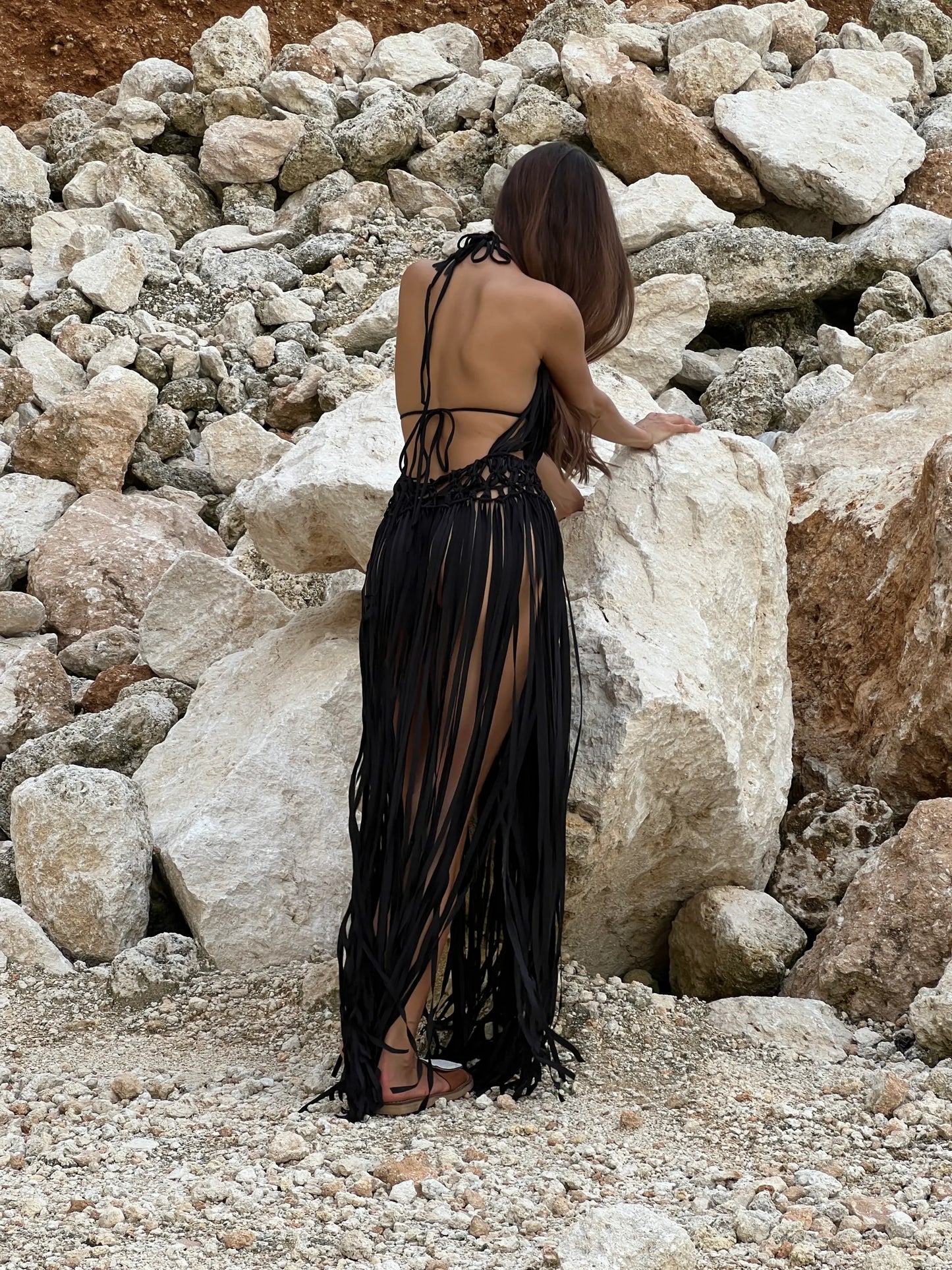 SALENA MACRAME MAXI DRESS