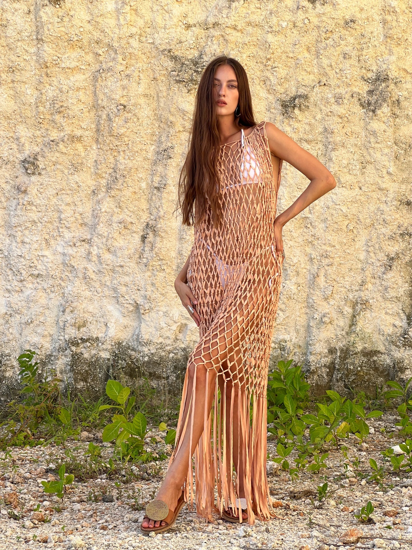 WAVE MAKER MACRAME DRESS