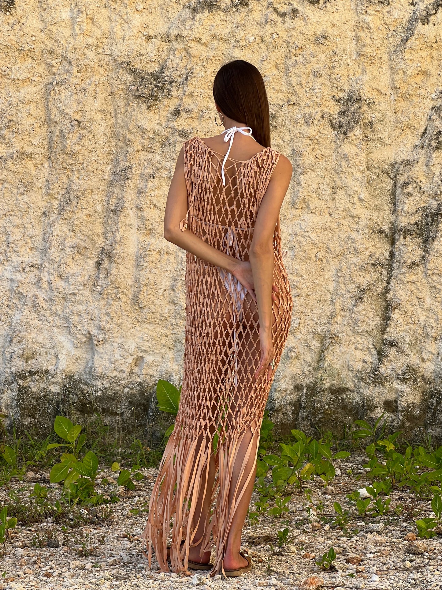 WAVE MAKER MACRAME DRESS