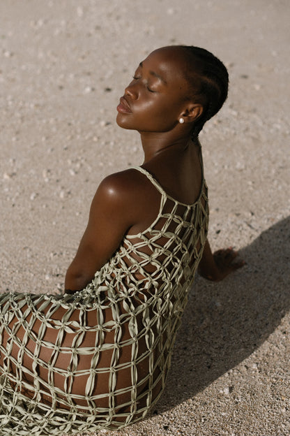 AHANA MACRAME MAXI DRESS