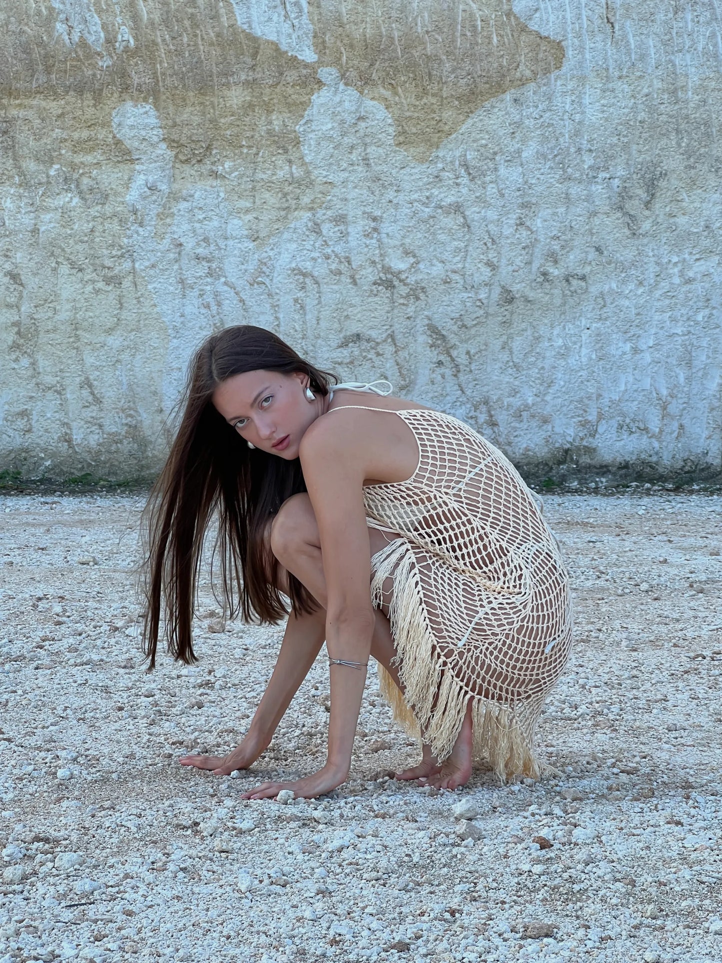 CORDELIA CROCHET MINI DRESS