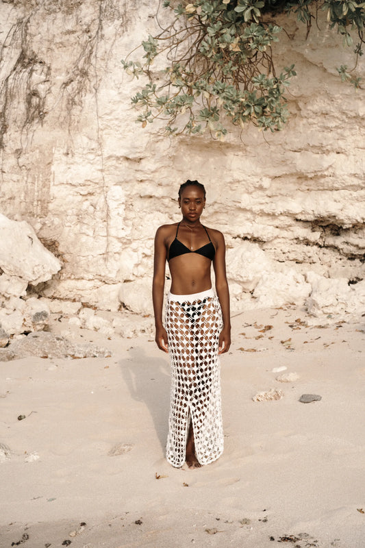 DAISY CROCHET MAXI SKIRT