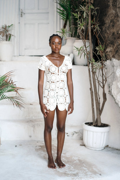 ZIA CROCHET MINI DRESS